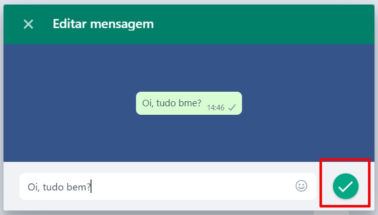 Passo a passo para editar mensagens no WhatsApp Web 6