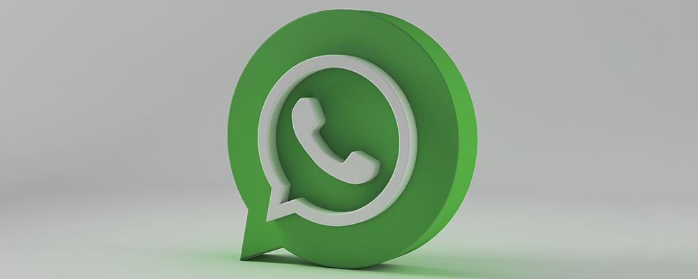 logo do WhatsApp em 3D