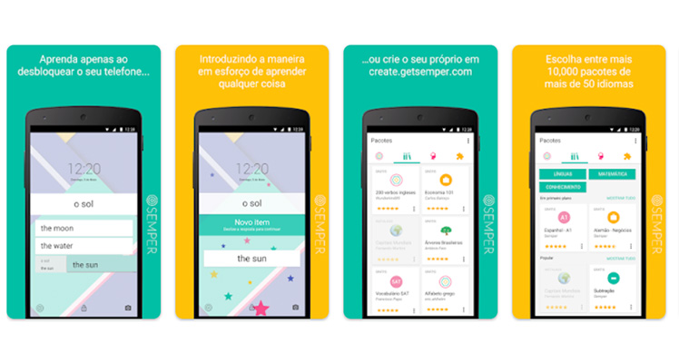 Semper: Aprender sem esforço, app para ajudar nos estudos