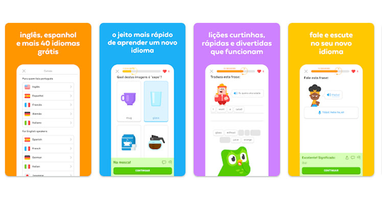 Duolingo, app para ajudar nos estudos