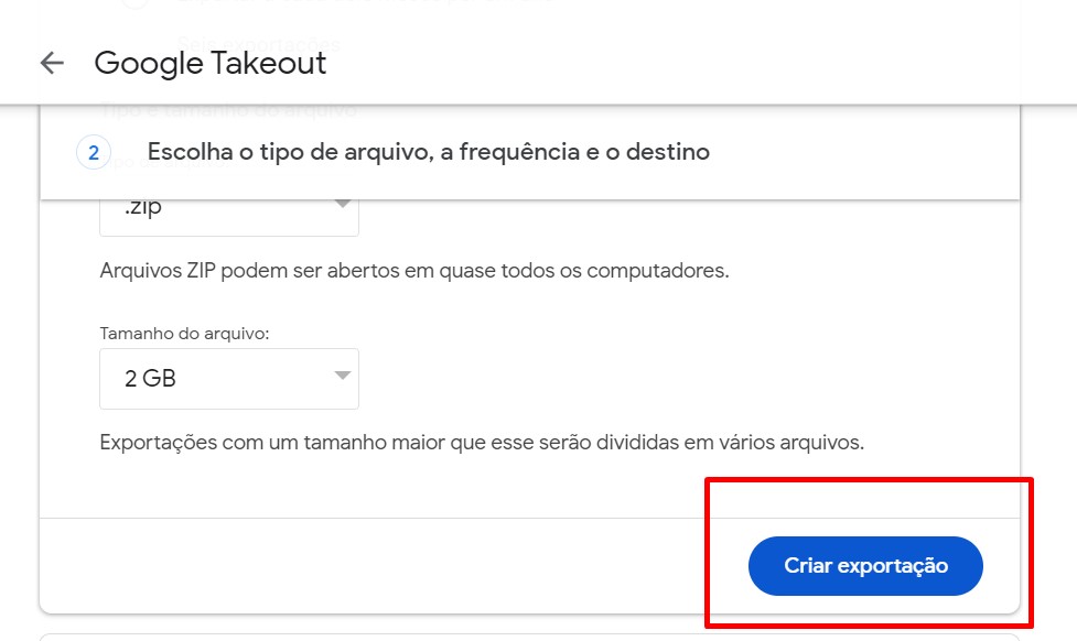 Como salvar seus dados passo 4