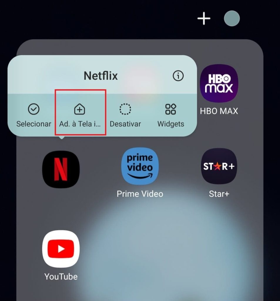 como retomar filme ou série na Netflix pelo widget passo 2