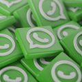 vários ícones do WhatsApp em 3D