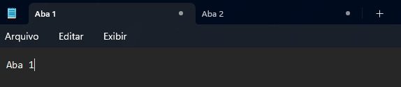 suporte a múltiplas abas no Blodo de Notas do Windows 11