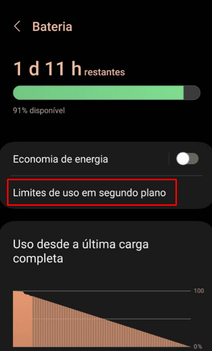 como limitar aplicativos em segundo plano passo 3.2