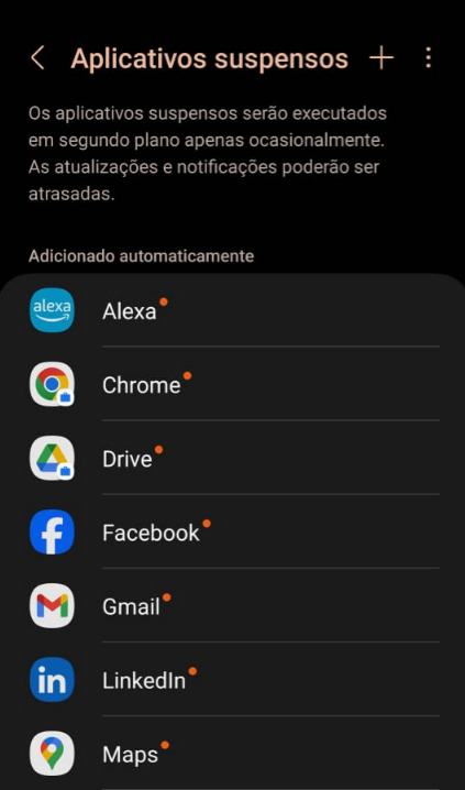 como limitar aplicativos em segundo plano passo 4