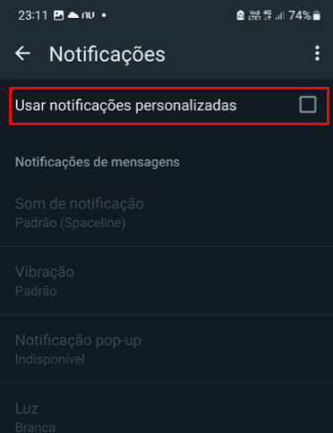 Como bloquear chamadas de contatos específicos no WhatsApp passo 4