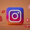 logo do Instagram rodeado por balõezinhos de likes