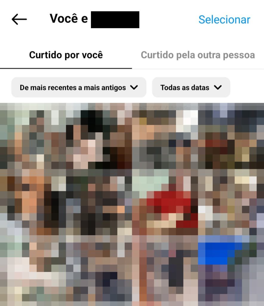 Como compartilhar atividades entre perfis no Instagram passo 4