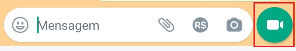 Como enviar uma mensagem de vídeo passo 1