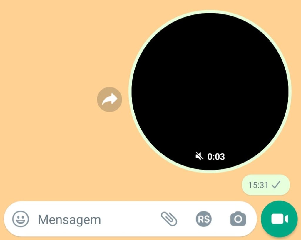 Como enviar uma mensagem de vídeo passo 4