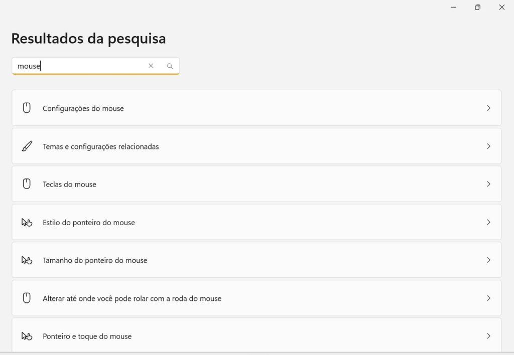 como mudar o cursor do mouse no Windows 11 passo 2