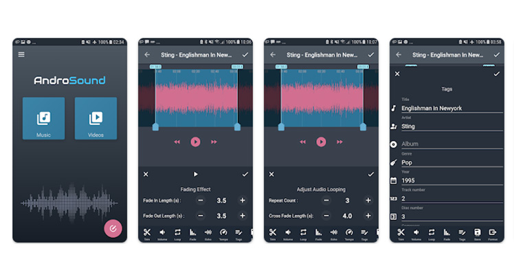 Audio Editting Pro: AndroSound, aplicativo para editar músicas