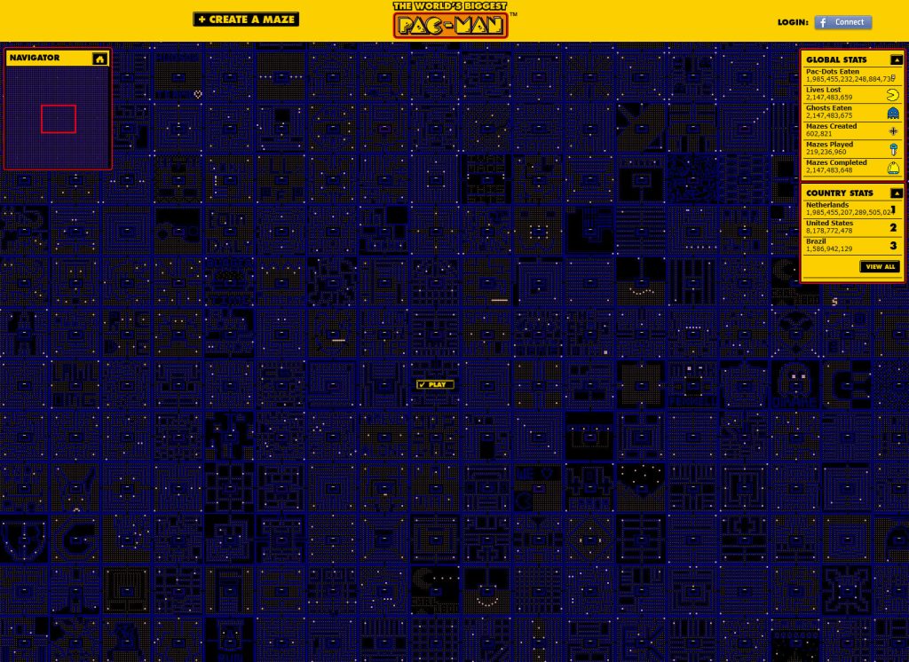 World's Biggest Pac-Man, um dos melhores jogos de navegador online