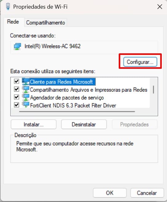 como solucionar problemas de wi-fi com conexão limitada passo 6