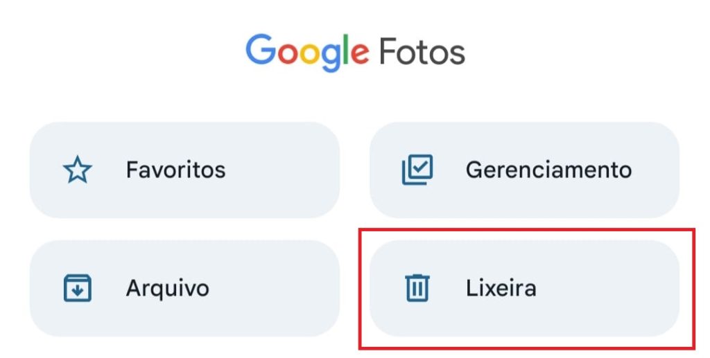 como recuperar imagens apagadas do Google Fotos pelo Android passo 3