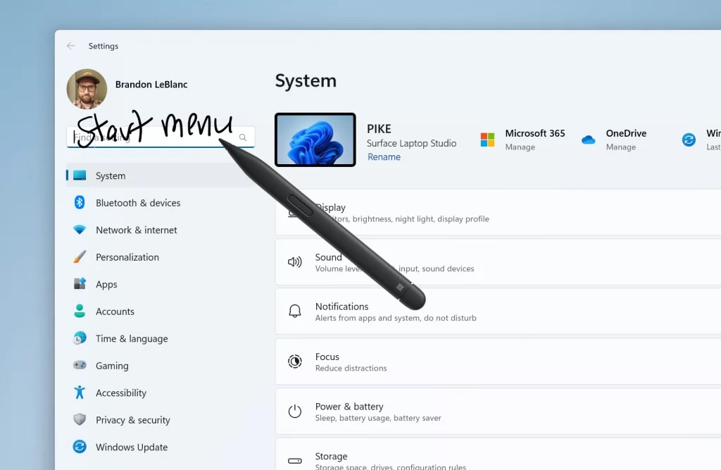 nova atualização do Windows 11 permite escrever em qualquer lugar da tela de dispositivos touch