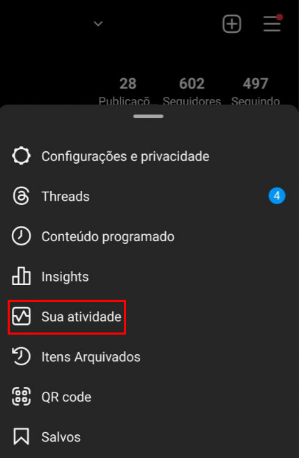 como fazer o backup de todos os posts do Instagram passo 1