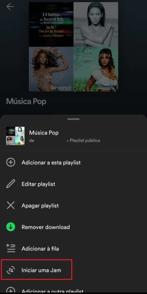 Como ouvir músicas em grupo no Spotify etapa 1