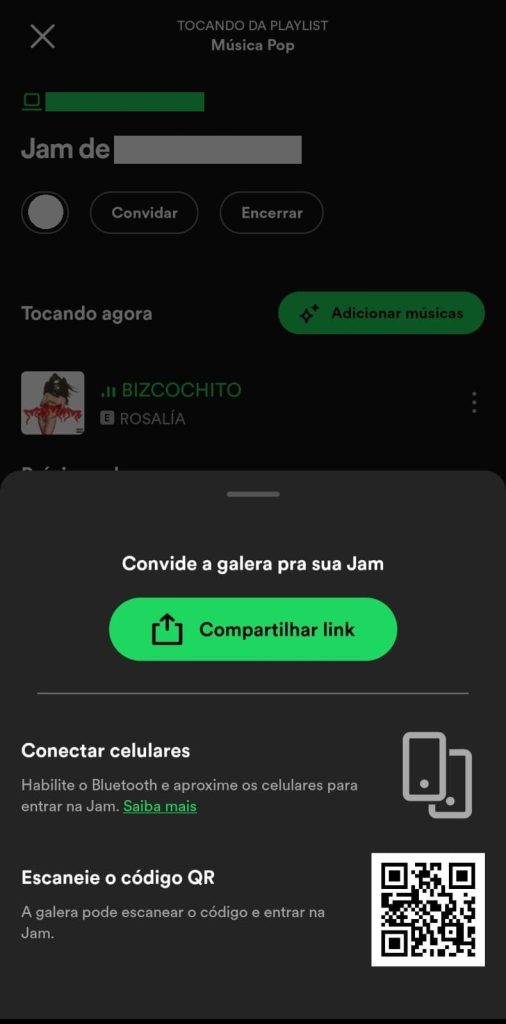 Como ouvir músicas em grupo no Spotify etapa 2