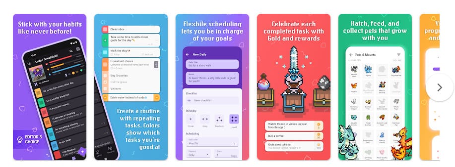 Habitica: Gamify Your Tasks, app para acompanhar novos hábitos