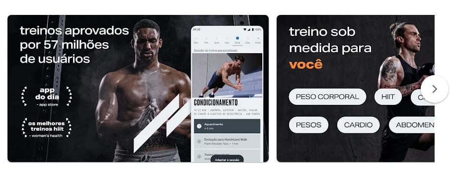 Freeletics: Fitness Workouts, app para cuidar da saúde com exercícios físicos e alongamentos