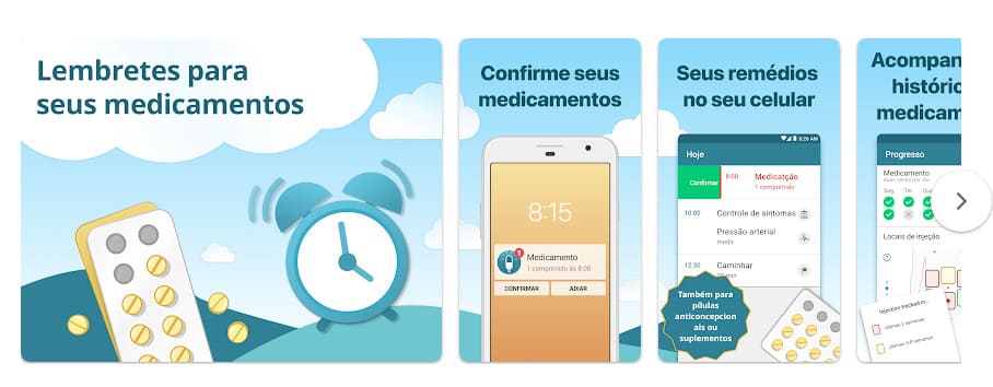 Alarme de Medicamentos, app para gerenciar medicamentos