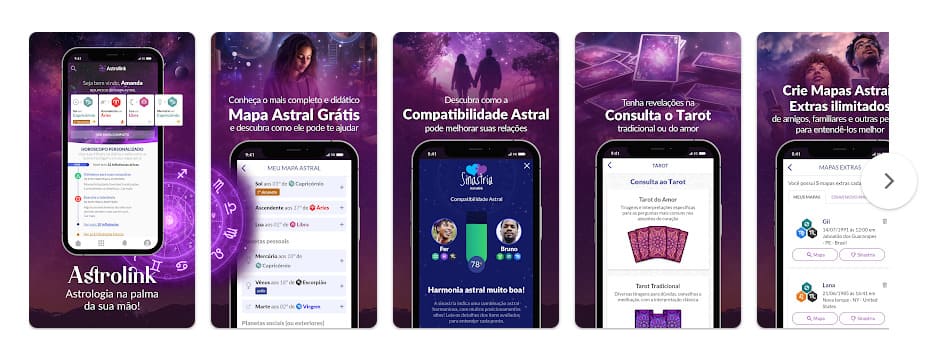 Astrolink, app de previsão astrológica