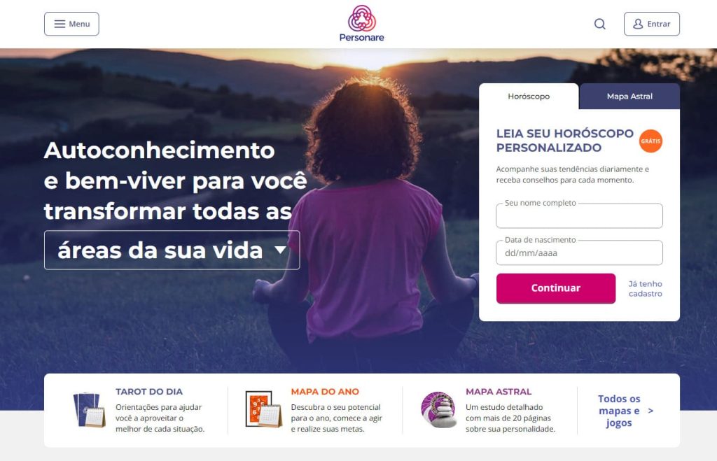 Personare, app de previsão astrológica