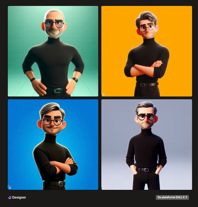 como usar o Criador de Imagens para criar uma foto de perfil no estilo Pixar passo 2