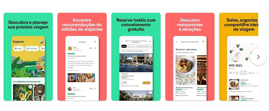 Tripadvisor: planeje viagens, app para organizar a viagem de férias