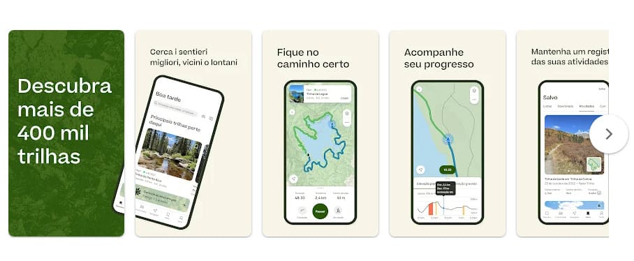 AllTrails: trilhas e bicicleta, app para trilhas, caminhadas e ciclismo