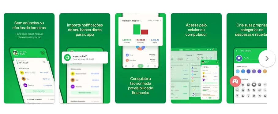 Organizze: Orçamento pessoal, app para ajudar a criar bons hábitos financeiros