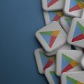 vários ícones em 3D do Google Play Store