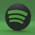 logo do Spotify sobre um fundo verde