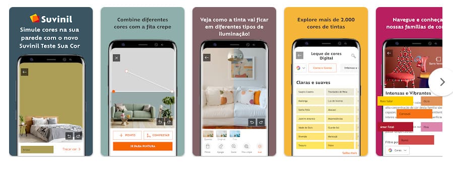 Suvinil Teste Sua Cor, app para simular a tinta da parede da casa