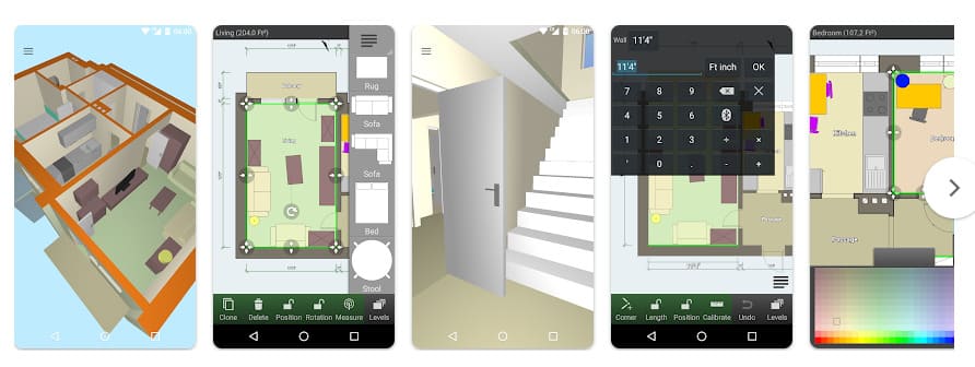 Floor Plan Creator, app para medir o layout da casa
