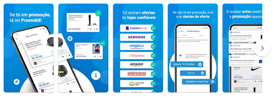 Promobit: Promoções e Cupons, aplicativo para economizar ao comprar online.