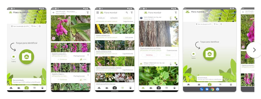 PlantNet Identificação planta, aplicativo para identificar plantas.