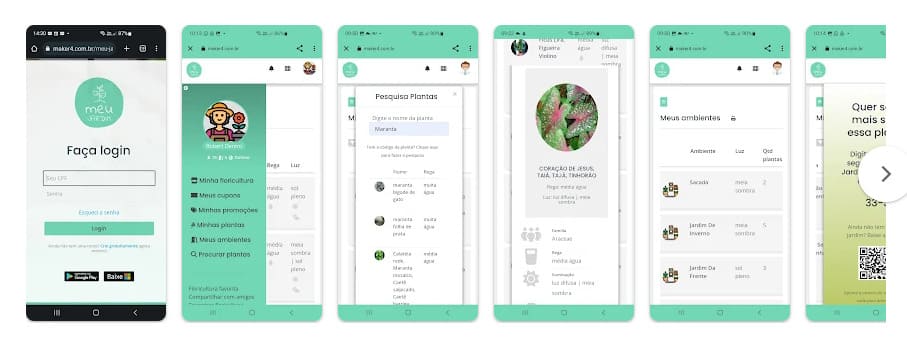 Meu Jardim, aplicativo para cuidar do jardim.