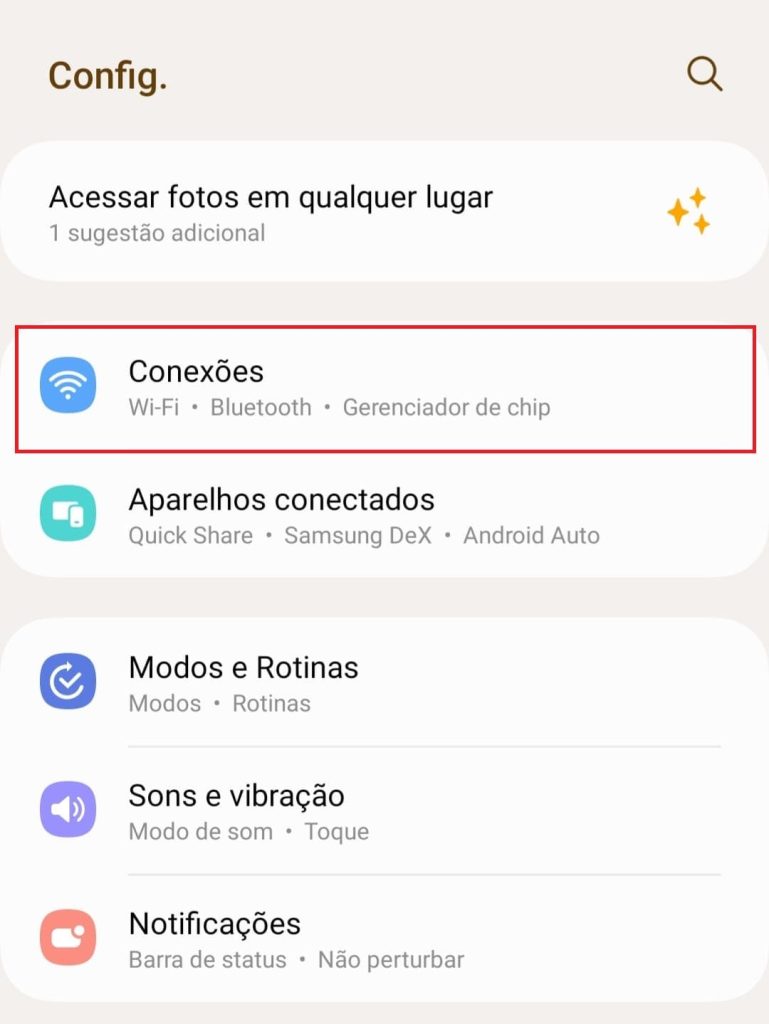 Como instalar VPN no celular Android sem app específico passo 2.