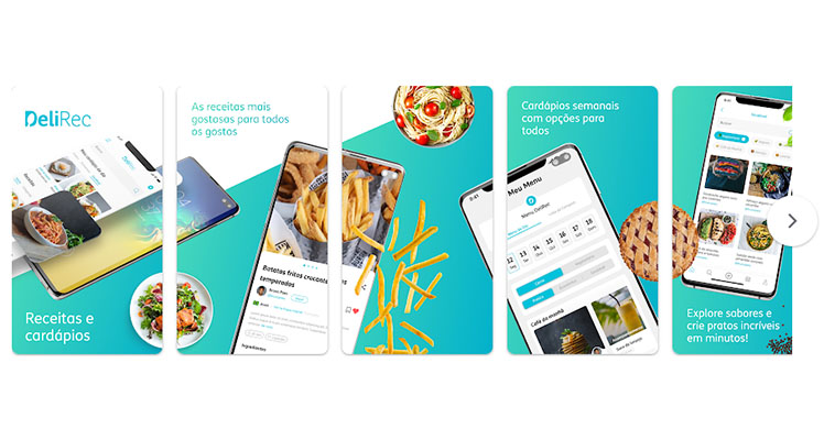 DeliRec, app para aprender a cozinhar.