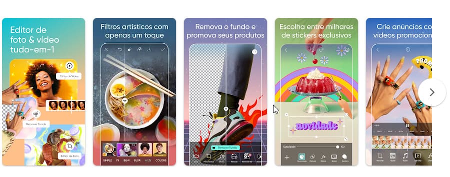 Picsart AI, app para editar fotos com recursos de IA.