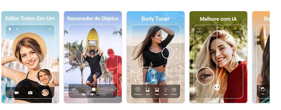 YouCam Perfect, app para editar fotos com recursos de IA.
