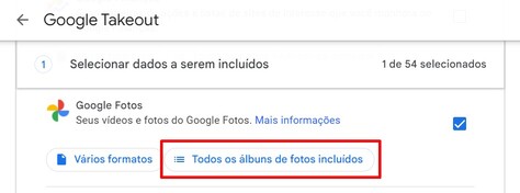 Como recuperar fotos com o Google Takeout passo 3.