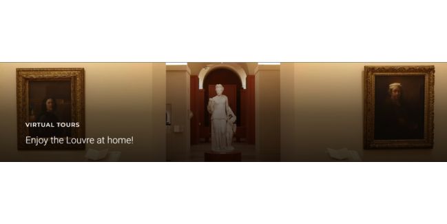 Museu do Louvre (França) oferece tour online.