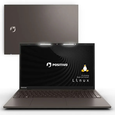 Notebook Positivo Vision i15 com Linux.