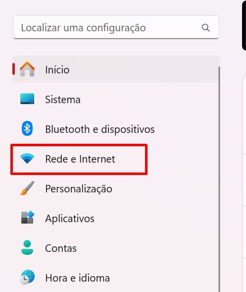 Como configurar o DNS no Windows 11 - passo 1.