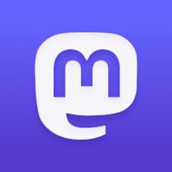 Logo do Mastodon, rede social do Fediverso.