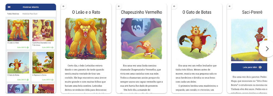 Histórias Infantis para Ler, app de leitura para criança.
